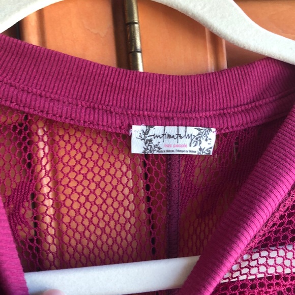 Free People long sleeve sheer knit top - Picture 5 of 7